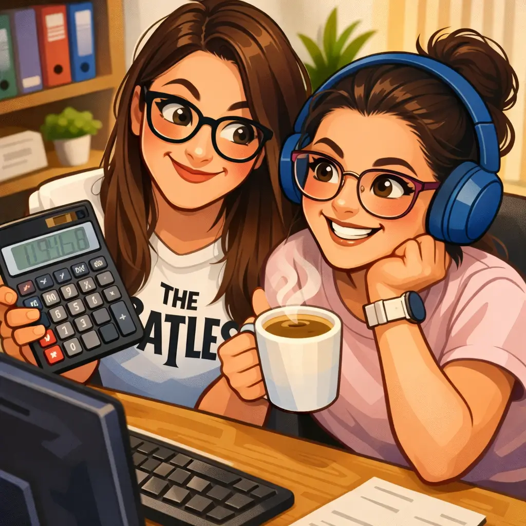 Dori y Majo de Partida Doble. Imagen generada con IA