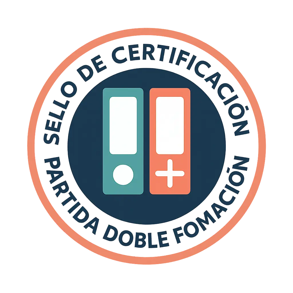 Sello de certificación Partida Doble Formación